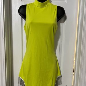 Neon fringe dress